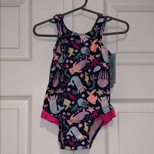 New Cat & Jack cat mermaid toddler swimsuit